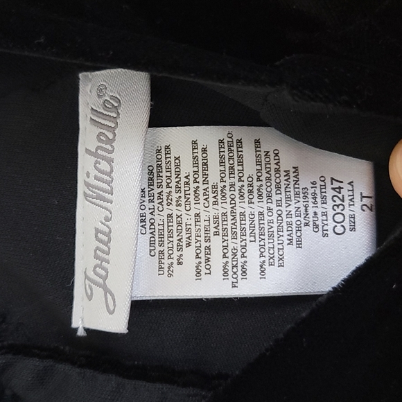 Jona Michelle Black, White & Red Formal Dress 2T - Picture 10 of 11